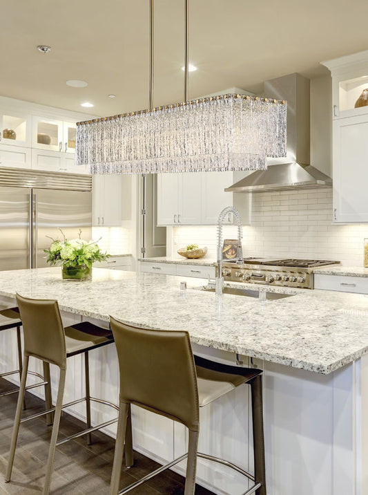 Glacier 53.5-in Linear Chandelier
