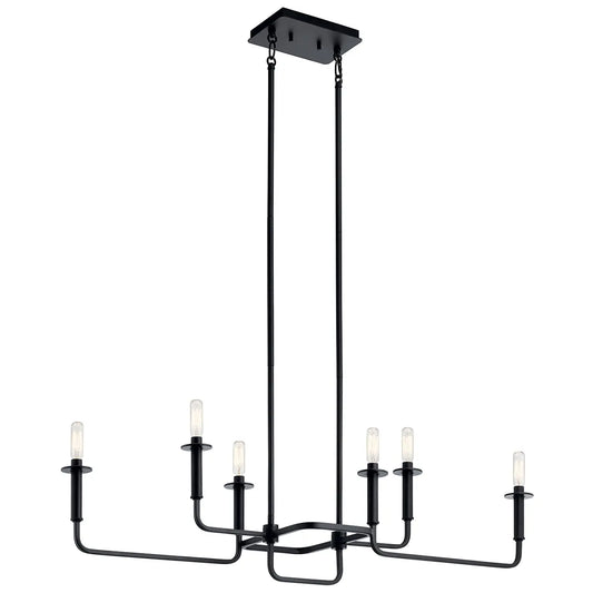 Alden Linear Chandelier 6Lt
