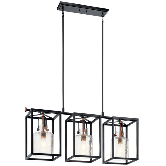 Kitner Linear Chandelier 3Lt