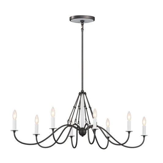Freesia Oval Chandelier 8Lt