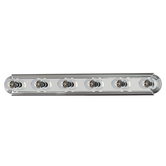 Essentials 6-Light Racetrack Bath Vanity Light