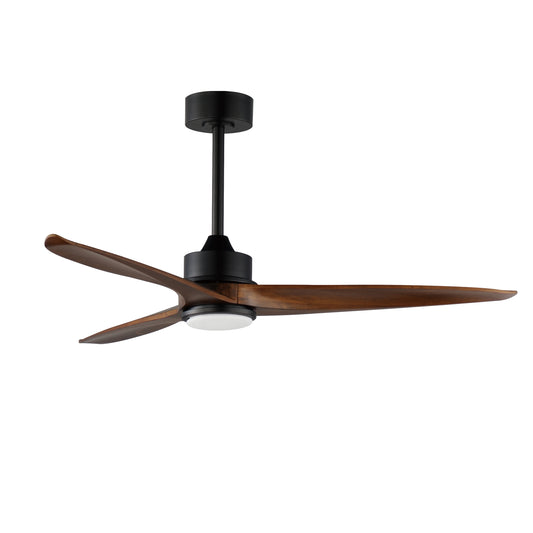 Woodwind 52" Solid Wood Blade Fan w LED Light Kit