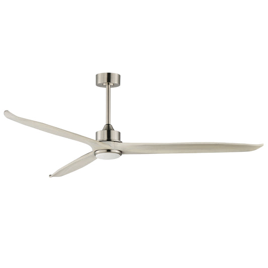 Woodwind 72" Solid Wood Blade Fan w LED Light Kit