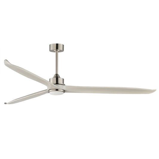 Woodwind 80" Solid Wood Blade Fan W LED Light Kit
