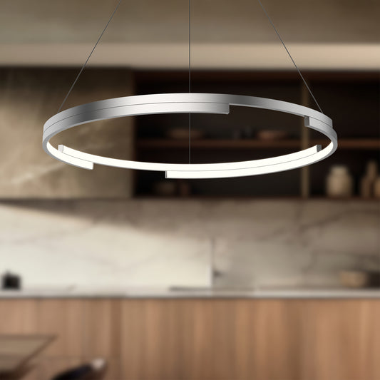 Anello Minor 32-in Brushed Nickel LED Pendant