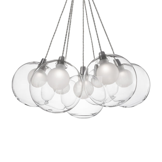 Bolla 17-in Chrome LED Chandeliers