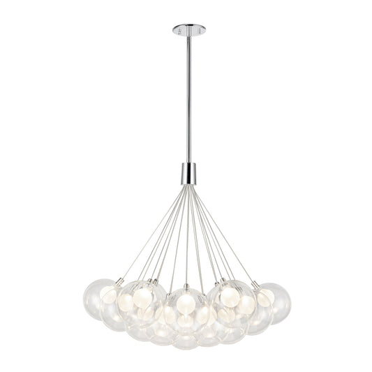 Bolla 28-in Chrome LED Chandeliers