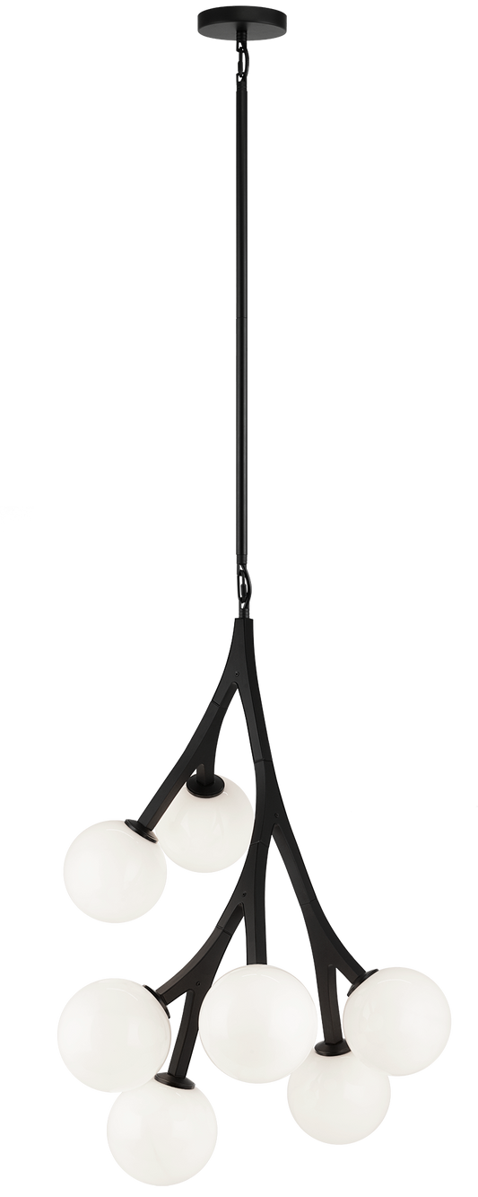 7 LT L19.6" W118.5" "RAMI" AGED GOLD CHANDELIER E12 7*40W