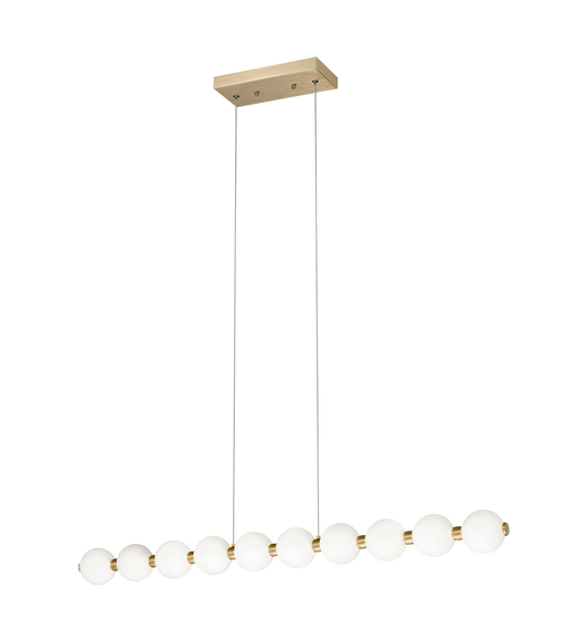 L37" "ONI" OXIDIZED GOLD CHANDELIER