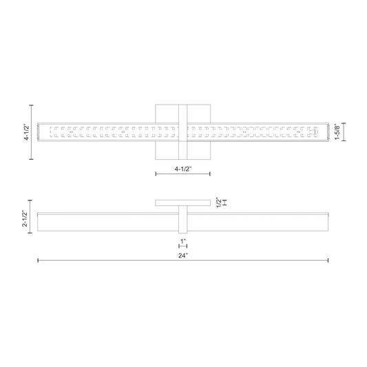 Camden 24-in Chrome LED Vanity