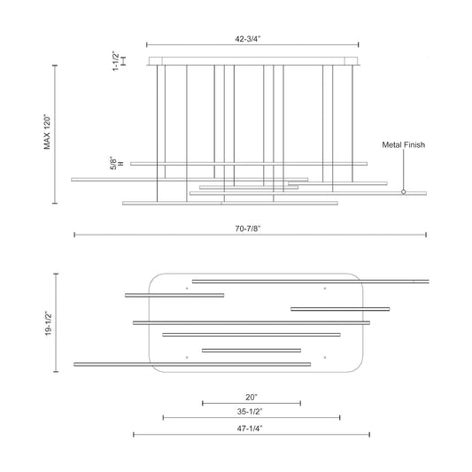 Chute Motion Multi Pendant