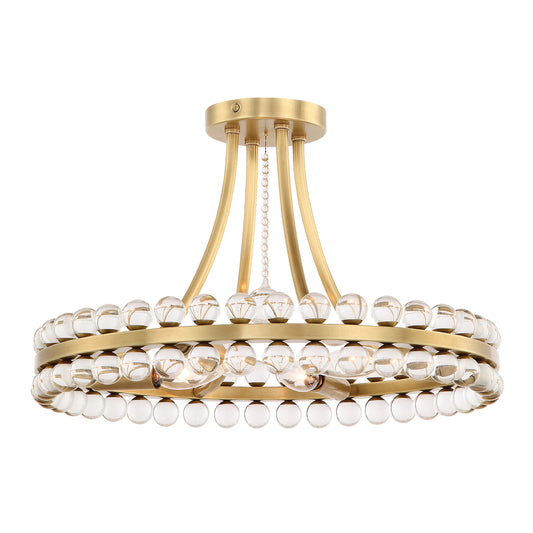 Clover 18.25'' Semi Flush Mount