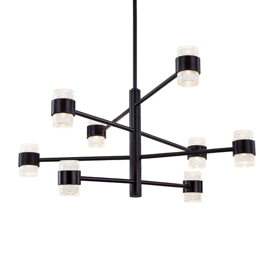 Copenhagen 24-in (4 Tier) Black LED Exterior Pendant