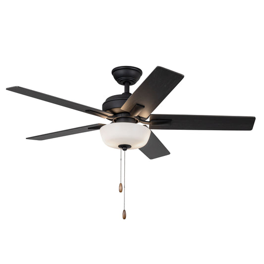 Erikson 52-in White FAN + LED KIT with Bulb Ceiling Fan