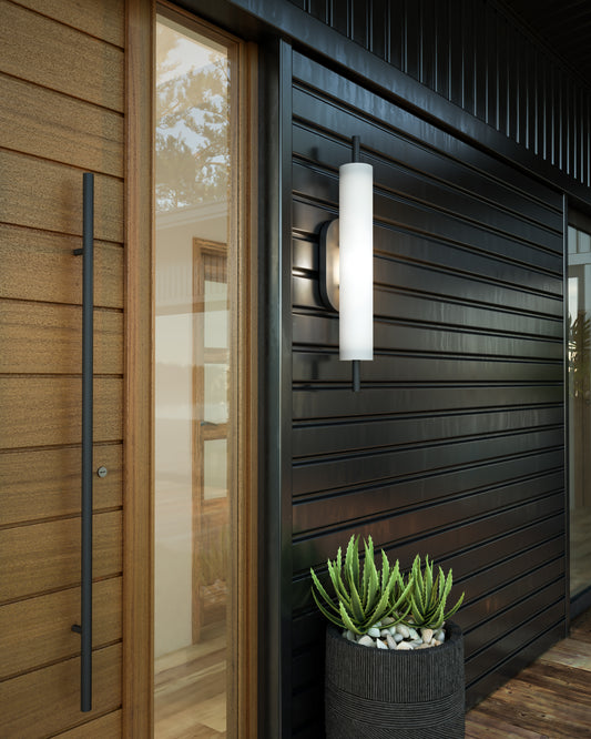 Estes 24-in Black LED Exterior Wall Sconce