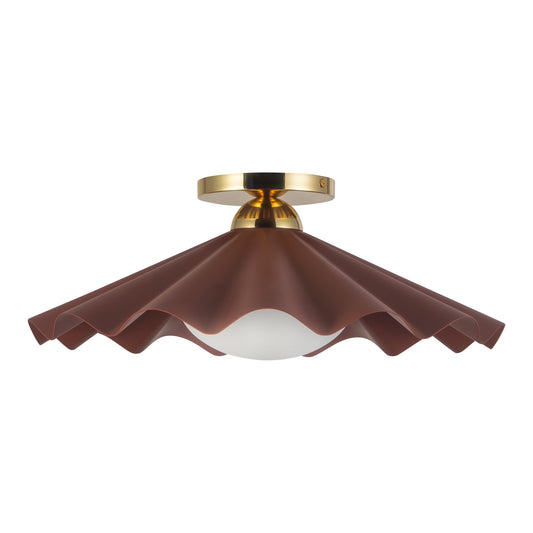 Furrow Semi-Flush Mount