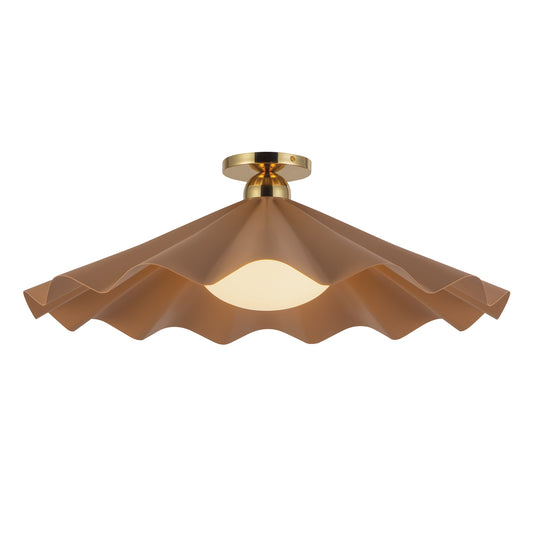 Furrow Semi-Flush Mount