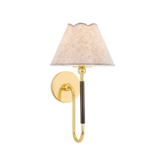 Mitzi JANIE Wall Sconce in AGED BRASS/TRUE BRONZE