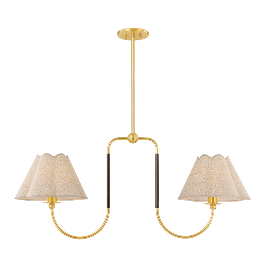 Mitzi JANIE Linear in AGED BRASS/TRUE BRONZE