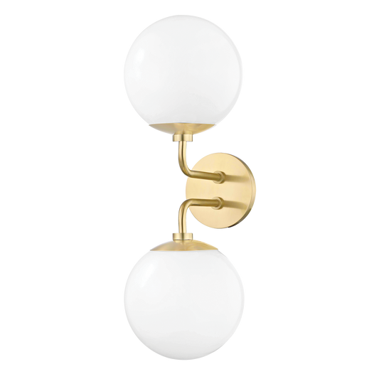 Mitzi Stella Wall Sconce in Aged Brass