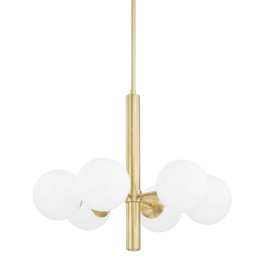 Mitzi Stella Chandelier in Aged Brass