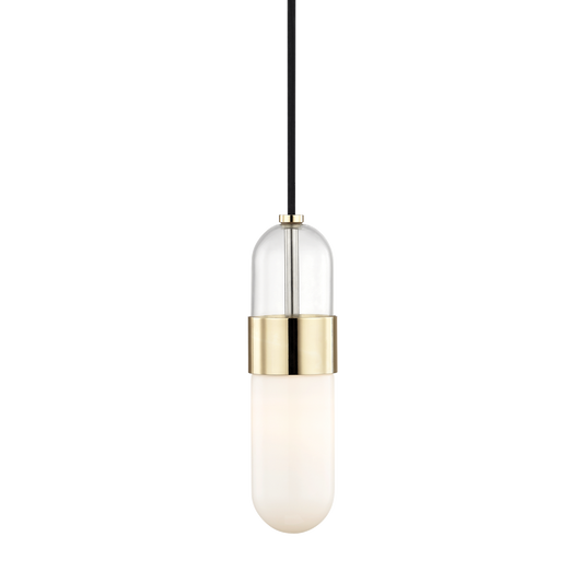 Mitzi Emilia Pendant in Polished Brass