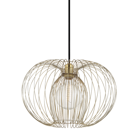 Mitzi Jasmine Pendant in Polished Brass