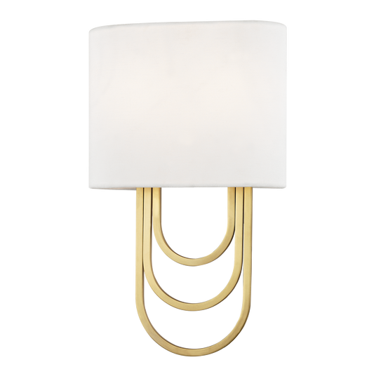 Mitzi Farah Wall Sconce in Aged Brass