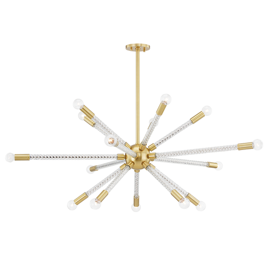 Mitzi Pippin Chandelier in Aged Brass