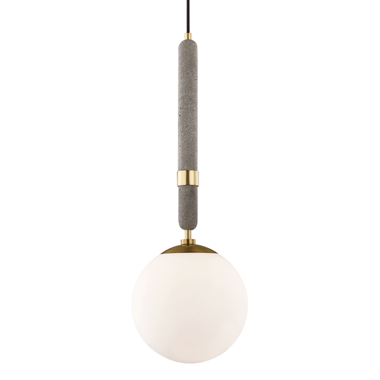 Mitzi Brielle Pendant in Aged Brass