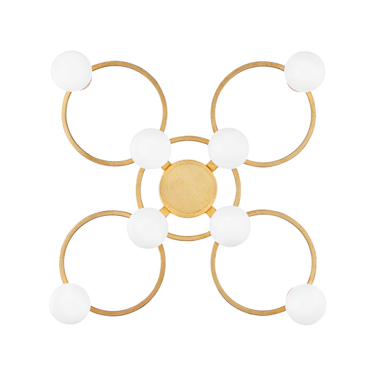 Mitzi Hope Semi Flush in Gold Leaf