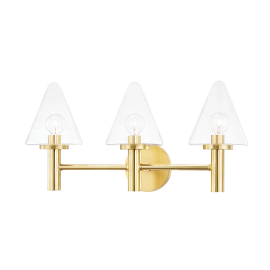 Mitzi Connie Bath and Vanity in Aged Brass