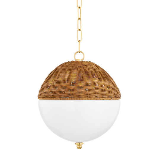 Mitzi Summer Pendant in Aged Brass