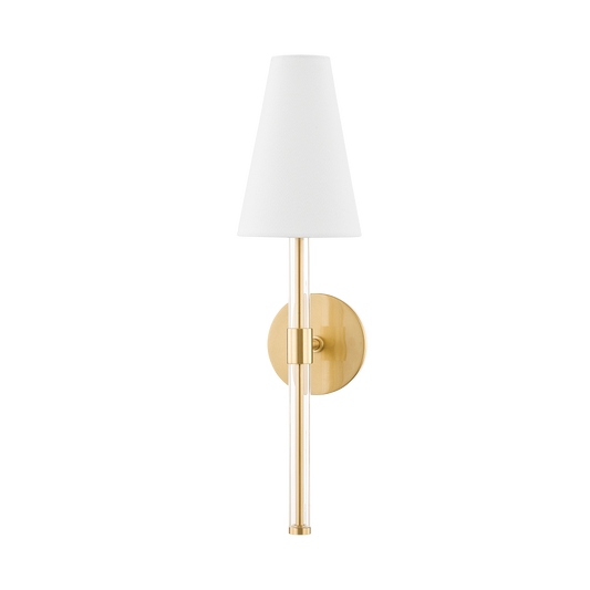 Mitzi Janelle Wall Sconce in Aged Brass