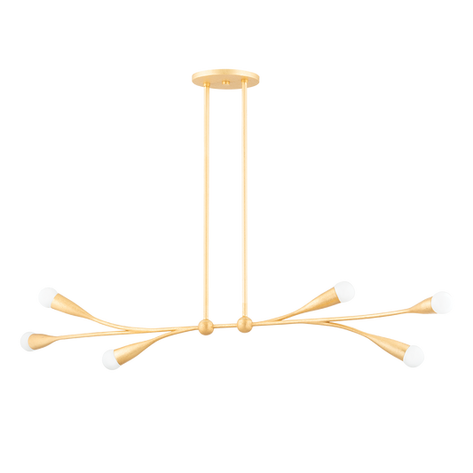 Mitzi Elsa Linear in Gold Leaf