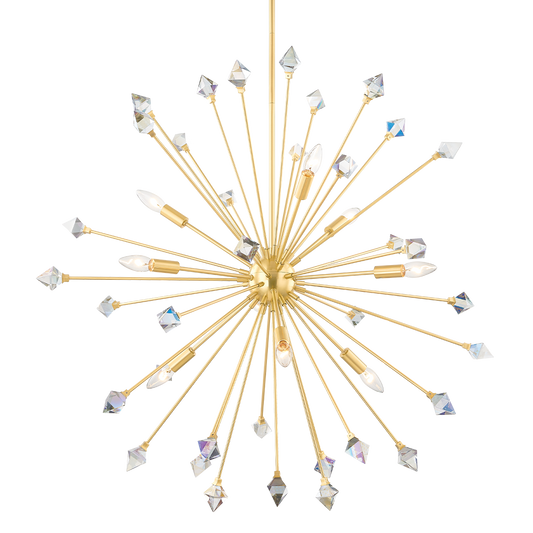 Mitzi GENESIS Chandelier in Aged Brass