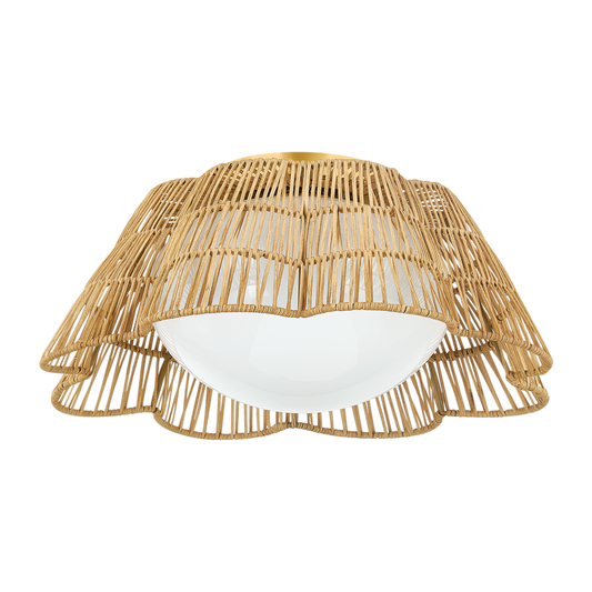 Mitzi ROSA Flush Mount in Aged Brass