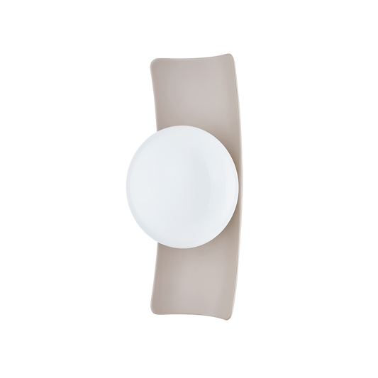 Mitzi TERRA WALL SCONCE in AGED BRASS/CERAMIC ANTIQUE IVORY