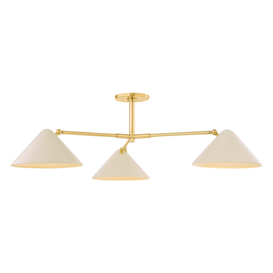 Mitzi SONJA Semi Flush in TRUE BRONZE/SOFT BISQUE