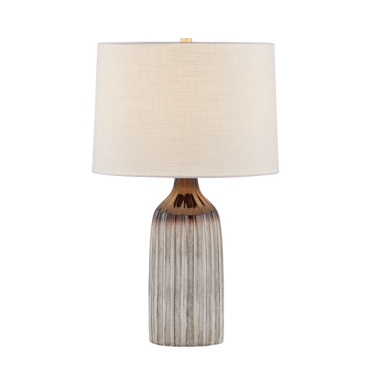 Mitzi RAISA Table Lamp in AGED BRASS/CERAMIC AFFOGATO