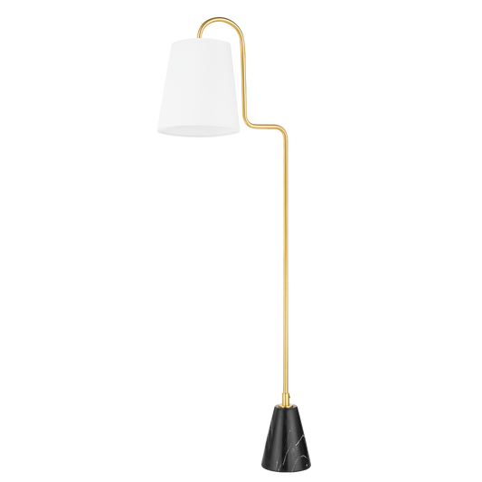 Mitzi Jaimee Floor Lamp in Aged Brass