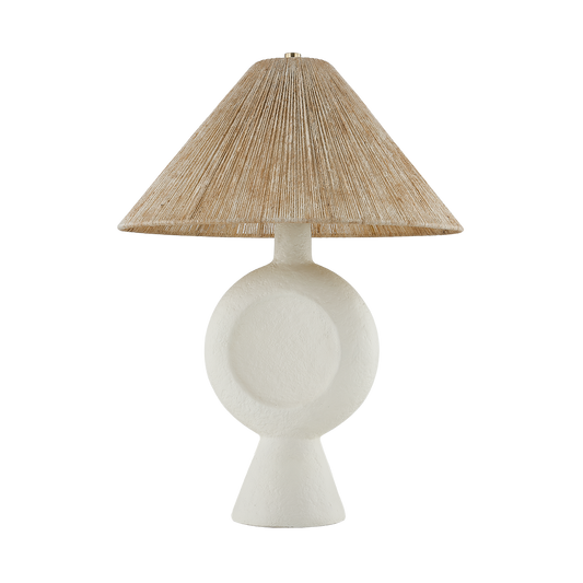Mitzi CENTELLA Table Lamp in AGED BRASS/WHITE PLASTER