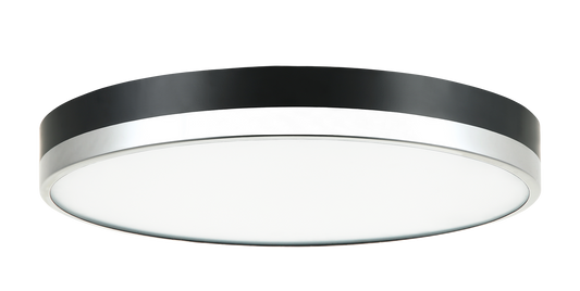 A sleek and contemporary take on the traditional round flush mount. These LED flush mounts are offered with contrasting finish combinations - Black with Chrome and Aged Gold Brass with White. Tone is a versatile fixture, suitable for any room.