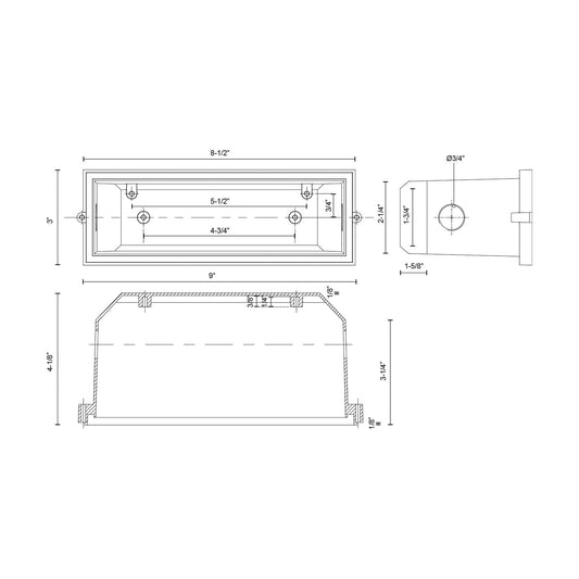 Newport N/A Exterior Wall Box