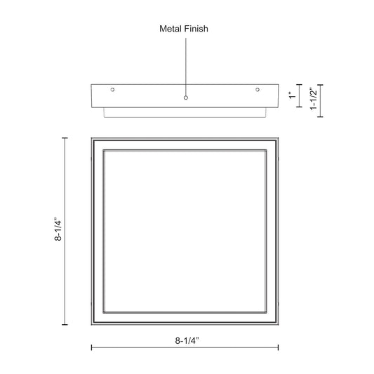 Ridge LED Exterior Ceiling