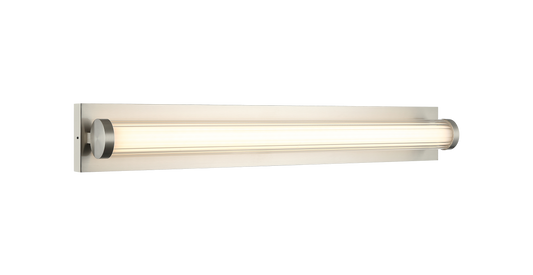With its column shape clear ribbed outer glass and its inner opal glass, this look will bring a mixture of elegance and functionality. The LED 5CCT comes in three finishes: Aged Gold Brass, Brushed Nickel and Matte Black.