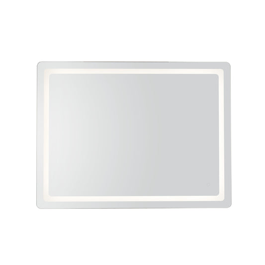 Seneca 48-in Sandblasted Merc Edge LED Vanity Mirror