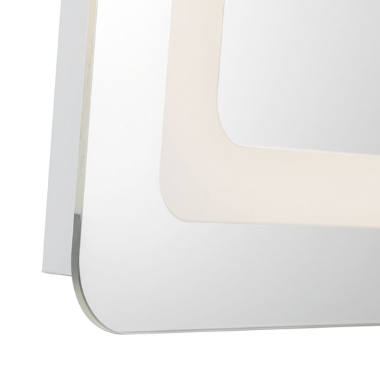 Seneca 24-in Sandblasted Merc Edge LED Vanity Mirror