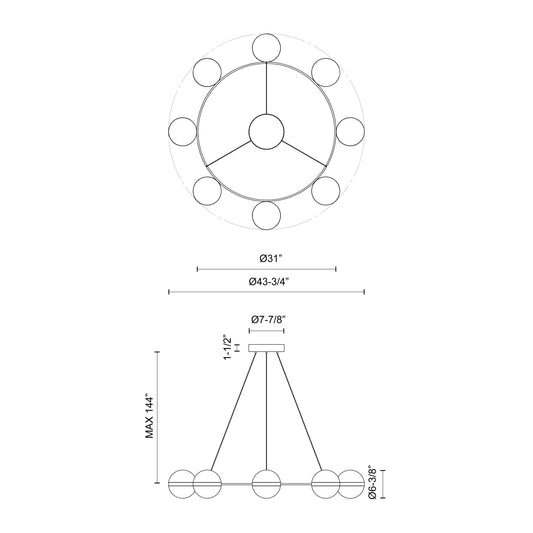 Tagliato Chandelier