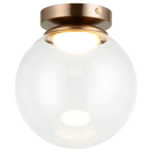 Boble is a classic fixture with a fun modern twist with the addition of the frosted lens inside the glass. Available in 2 sizes and 2 glass colours. Excellent choice for many applications.